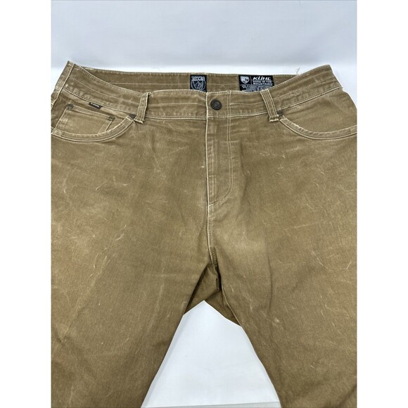 Kuhl Mens Pants Gray 38X30 Crag Vintage Patina Dye Distressed Casual Brown - Picture 7 of 14